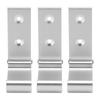 3Pcs Folding Coat Hooks Aluminum Alloy Foldable Wall Hook for Office Bedroom Living Room Dining