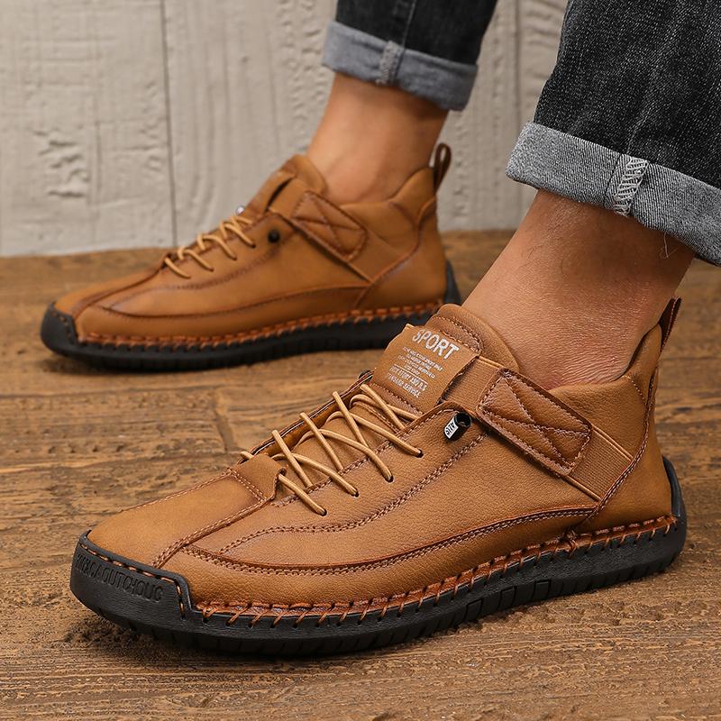 Men's Boots Trend Spring Summer Styles Retro Lace Up Loafers Fashionable Versatile Commuting Men's Sports Shoes Platform Boots