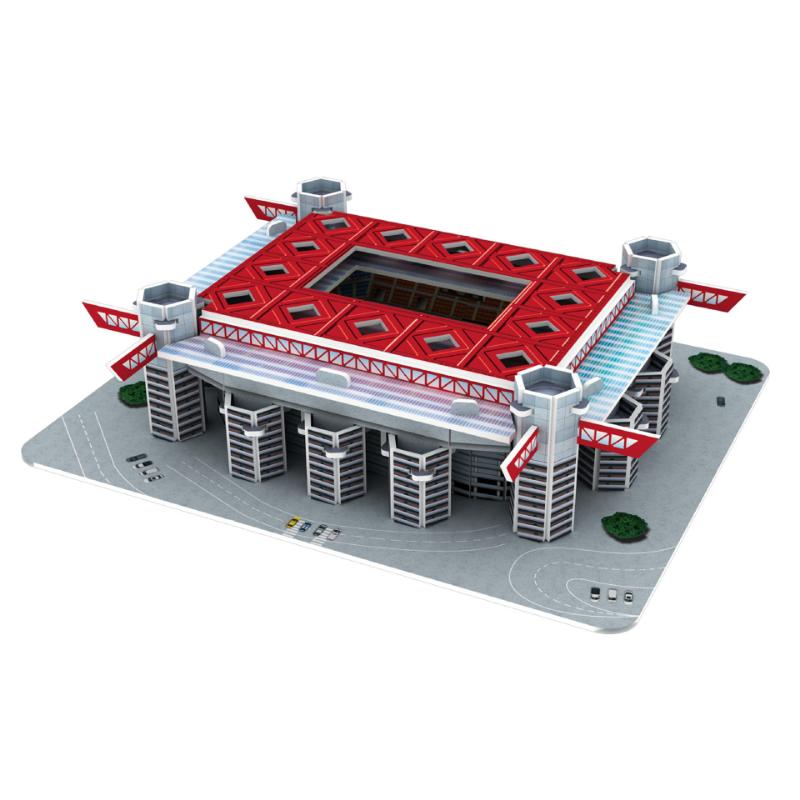 DIY 3D бумажная головоломка, модель футбольного поля, здание, сборка стадиона, игрушки для детей, маленькая деталь