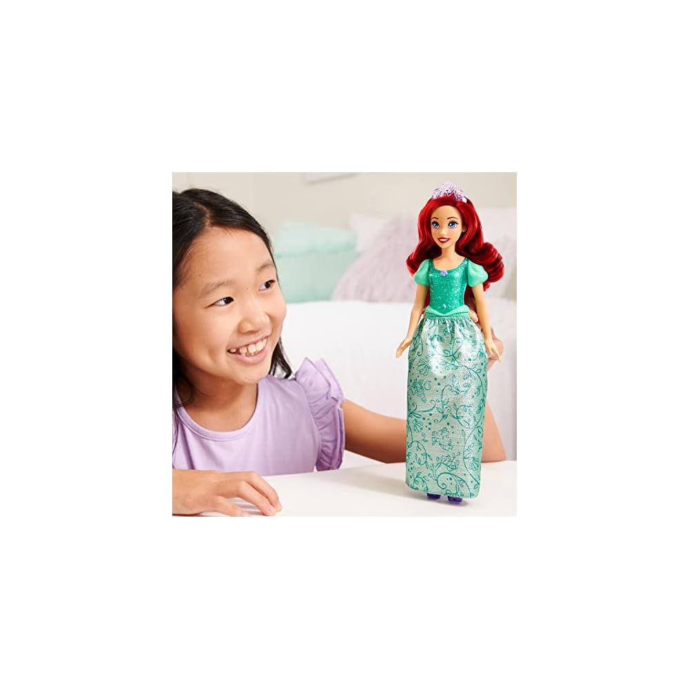 Кукла Mattel Disney Принцесса Ариэль, Наряд для празднования 100-летия Disney, Игрушка для переодевания, для детей от 3 лет