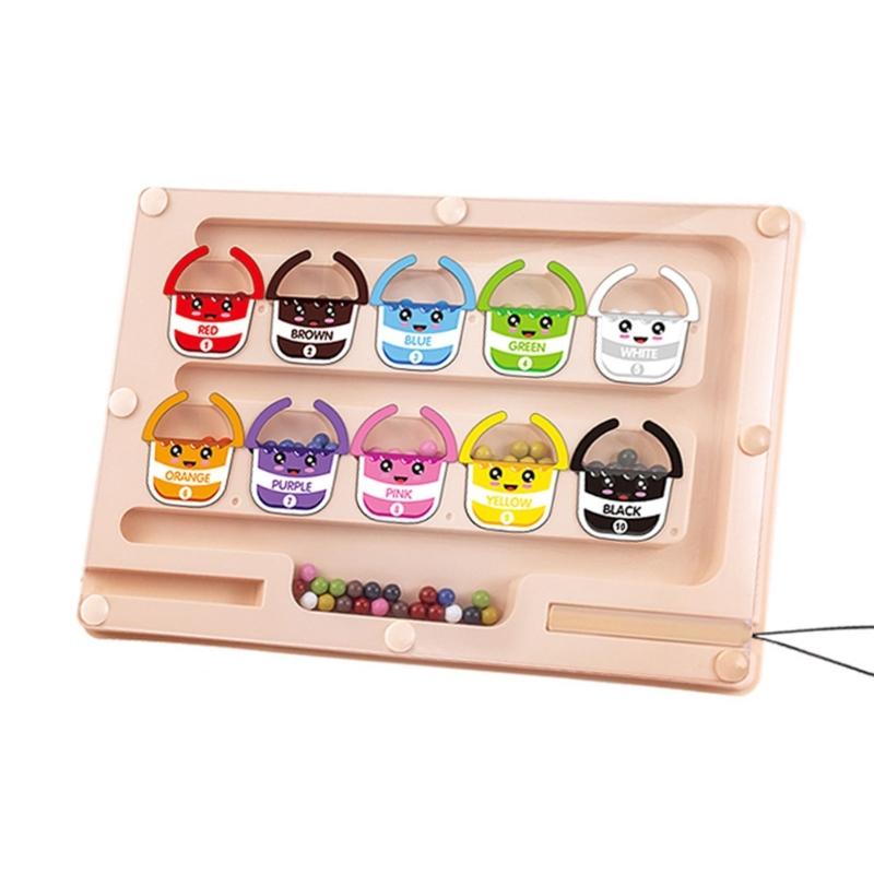 Интерактивная ходячая бусина-игрушка для дошкольников Магнитный лабиринт-головоломка Развивает координацию рук и глаз Навыки логического мышления