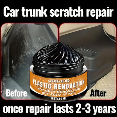 Пластиковый воск Многоцелевой восстановитель экстерьера и интерьера автомобиля Крем для чернения шин, Усилитель блеска и Бальзам для ухода