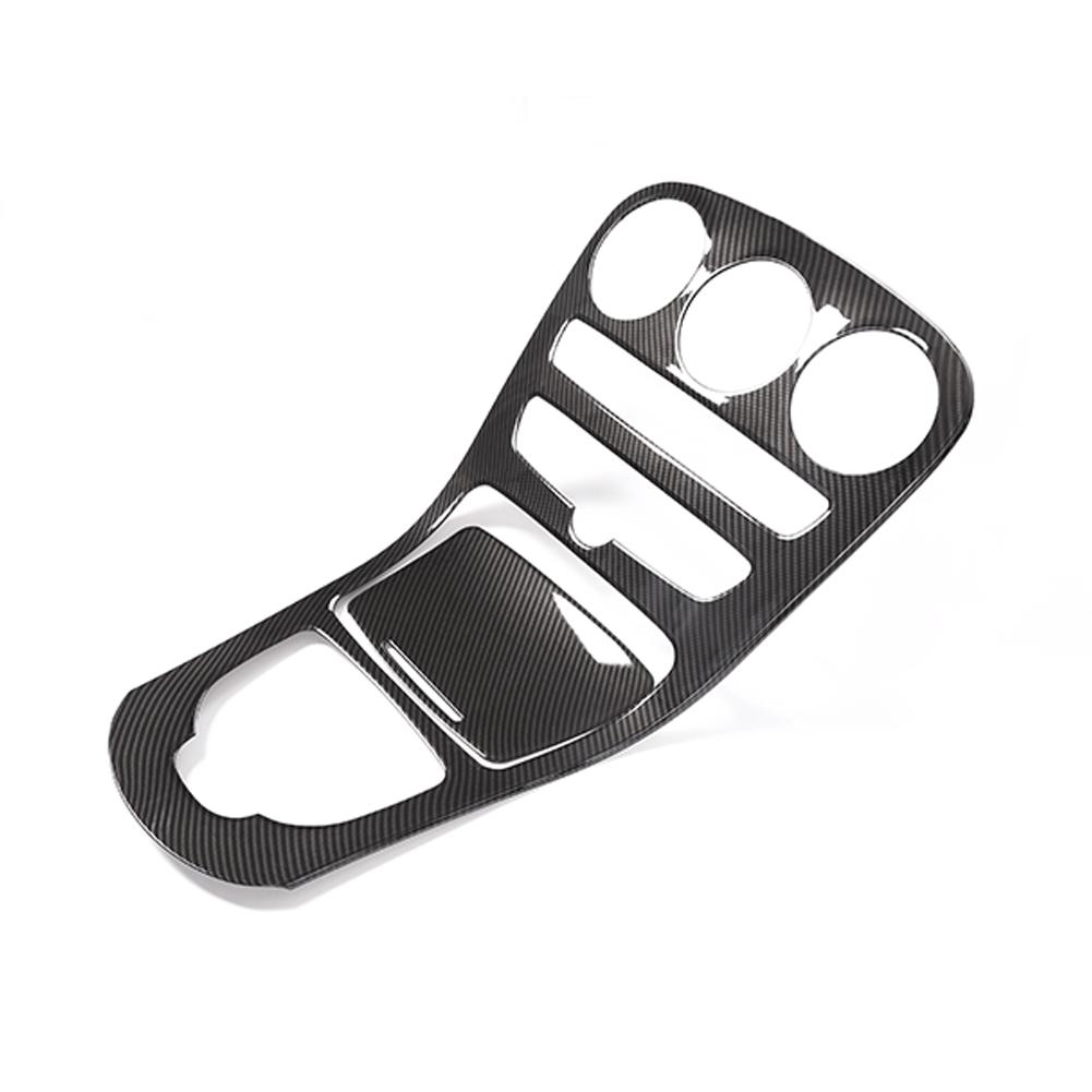 2 шт./компл. автомобильная центральная консоль рычага переключения передач крышка отделка карбоновый узор для Mercedes Benz C GLC 15-18