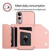 For Vivo V50 Lite 5G Case Card Holder Kickstand Skin-Touch Phone Cover with Wrist Strap