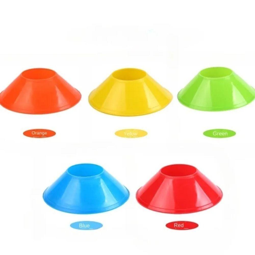 10pcs Disc Cone Set Soccer Training Sign Discs PE Pressure Resistant Cones Marker  Outdoor Training