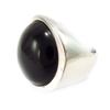 Silver Ring 'Ruth' Black Silver (rhodium) - 23x25 Mm
