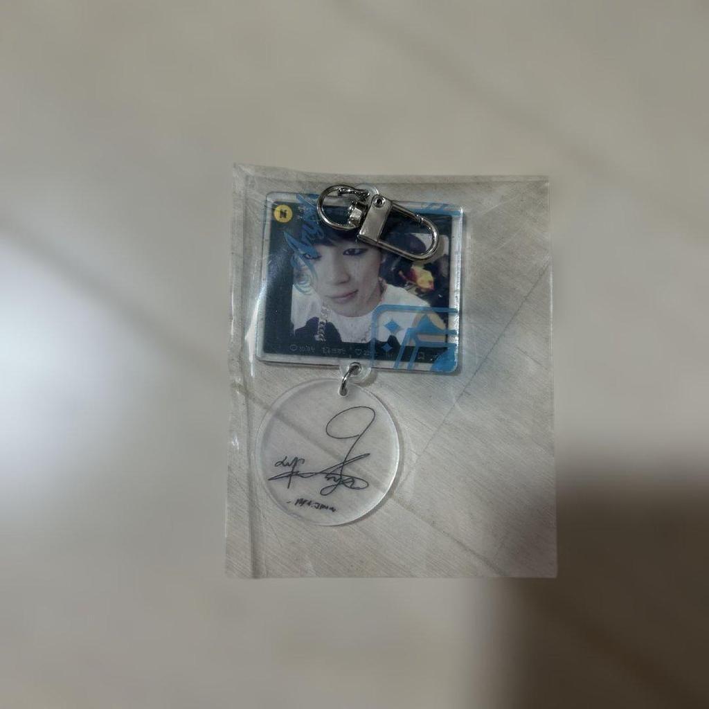 [Б/У] BTS Чимин JIMIN Подписанный акриловый брелок Корейский эксклюзив