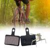 4 Pair Silent Bike Brake Pad Heat Dissipation Wear-resistant Resin Semi-metal Bicycle Disc Brake Pad MTB Ebike Brake Pad Replacement