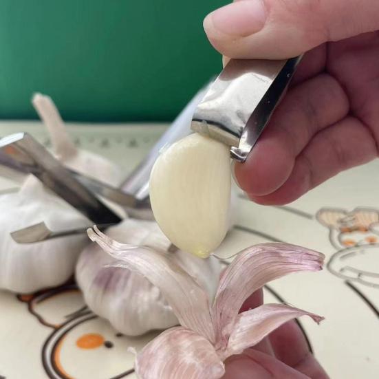 2 шт., набор пинцетов для рыбных костей, пинцет из нержавеющей стали для удаления чеснока, инструмент, антикоррозийные зажимы для очистки чеснока, кухонные гаджеты