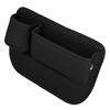 Car Seat Filler Storage Bag with Phone and Cup Holder Multifunctional PU Leather Side Seat Crevice Organizer Black