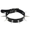 2025 New Punk Spike Rivet Collar Necklace Female Women Leather Metal Studded Chock Necklace Pendant Goth Jewelry Gothic