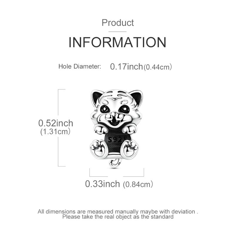 Original Charms Beads Pendant 925 Silver Parent Child Holding Hands Kitten Beads Fit Bracelet Woman Jewelry Gifts