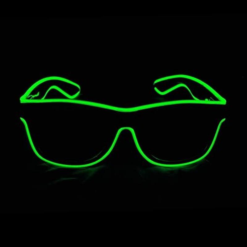 1PC Flashing LED Glasses Luminous Party Decorative Lighting Classic Novelty Gift Bright LED Light Up Party SunGlass