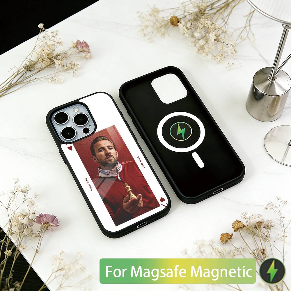 Football Star H-Harry Kane Phone Case For iPhone17,16,15,14,13,12,11 Plus,Pro Magnetic For Magsafe Wireless Charging