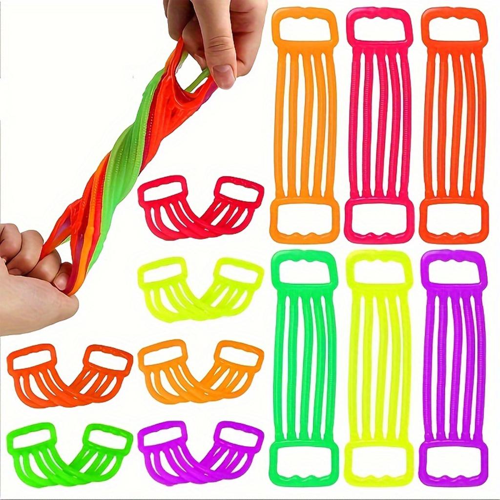 12PCS Random Color Elastic Rope Decompression Toy