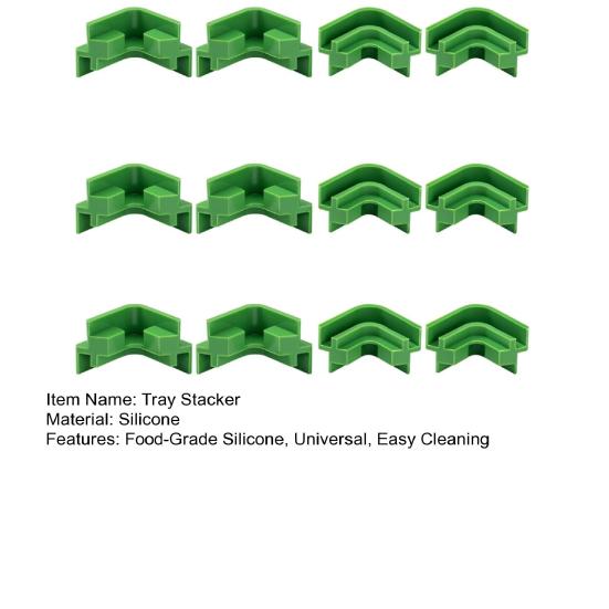 Подставки для лотков для сублимационной сушилки Harvest Right, Штабелируемый органайзер для лотков, Силиконовые прокладки, Штабель