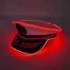 Performance New  Stage Navy Capglowing Hatstageperformancepilot'S Hat White Sailor Navy Cap For Led Role-Playing