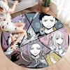 Re Zero Круглый ковер Ковер для гостиной спальни дивана игровой комнаты Декор Нескользящий коврик для пола