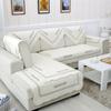 Non-Slip Cotton Korean Sofa Cushion Fabric Four Seasons Solid Wood Cotton Combination Leather Sofa Cushion Winter Sofa Covers