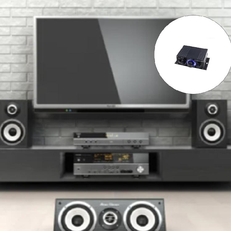 12В 20Вт+20Вт Мини Hi-Fi Цифровой Стерео Усилитель Звука Автомобильный Домашний Радио Театр Горячий Товар Микрофон Офисное Использование Легкий