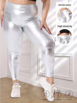 Спортивные фитнес-брюки для йоги с карманами, без смущающих швов, высокоэластичная искусственная кожа с золотым тиснением, сексуальные спортивные базовые брюки с высокой посадкой