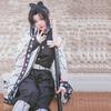 Аниме Demon Slayer Shinobu Косплей Костюм Женское кимоно Хэллоуин Карнавальный костюм для вечеринки