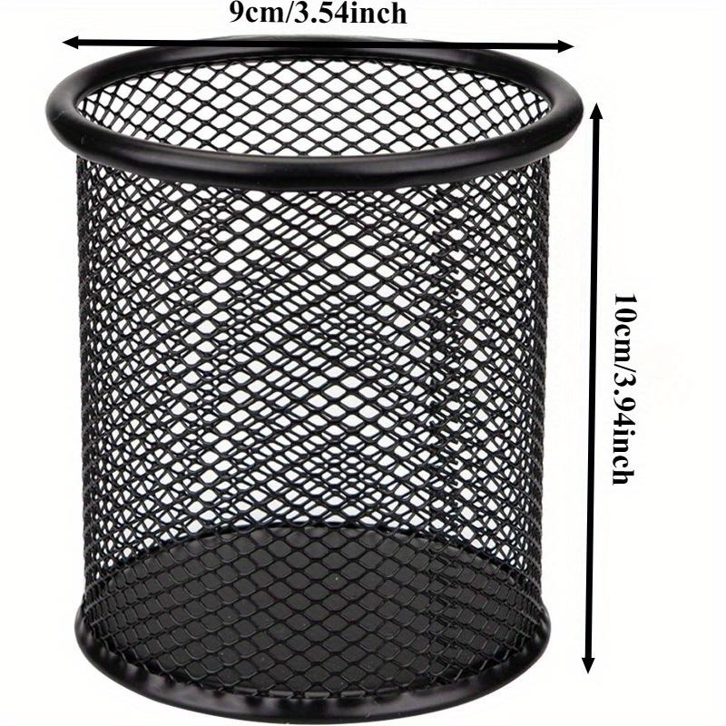 12-pack metal pen holder, wire mesh pen holder, portable pen storage box, pencil holder, suitable for office desk
