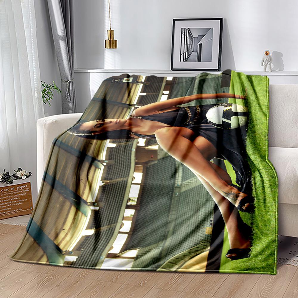 Football Champions Celebration Blanket Ultra-Soft Great for Sofa Office Couch for All Seasons Playful Design Gift for Travel Home Birthdays