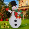 5.9FT Giant Inflatable Toy Snowman Wreath Xmas Yard Lawn Party Decoration with LED Lights Christmas Home Supplies Ornament Gift
