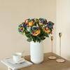 Rainbow Colorful Artificial Roses Flowers Realistic Touch Fake Flowers  Mother's Day
