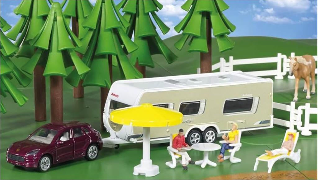 SIKU Легковой автомобиль Porsche Macan с караваном SK2542