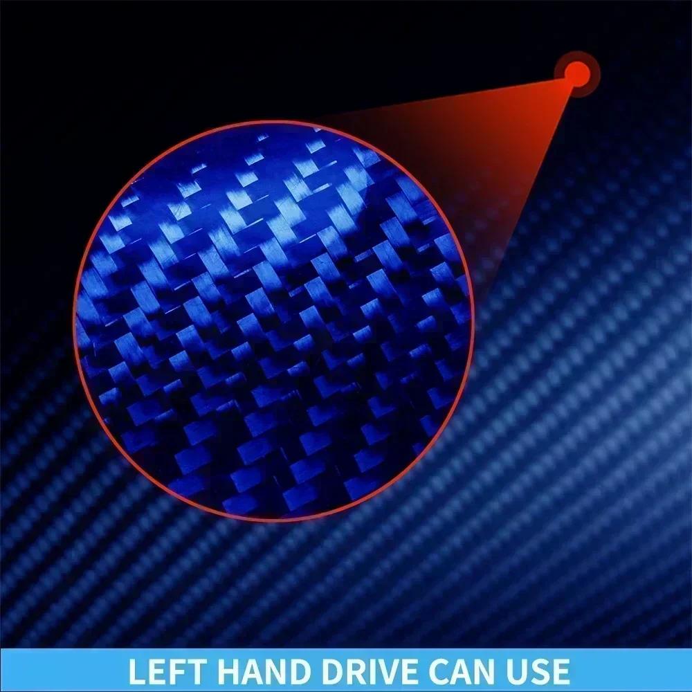 Carbon Fiber Car Accessories Dashboard Driver Storage Panel Modified Interior Trim Cover Sticker For Ford Focus MK3 2012-2018