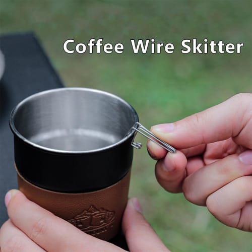 Coffee Wire Skitter, Coffee Drip Spout, Outdoor Camping Coffee Diversion Nozzle, Coffee Diversion Spout, Coffee Drip Spout, Stainless Steel, Ultra Lig