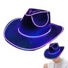 Lights Cowboy Hat With LED Light Up Caps Luminous Western Cowboy Hat Pearlescent Cowgirl Hat For Dancing Party Dress Up Hats