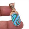 Натуральный камень Радужная кальцилика 925 Проба Стерлинговое серебро Двухцветный кулон 1,75" o4p05