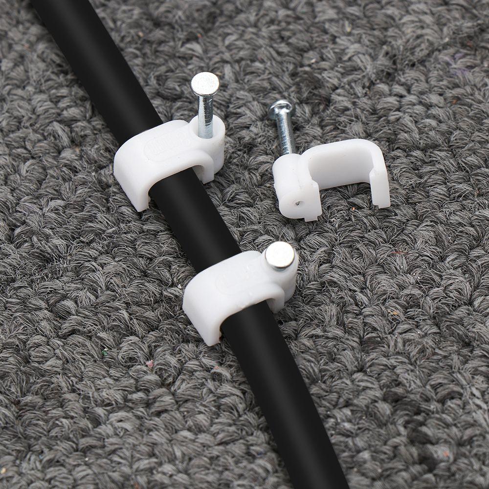 Electrical Fittings Fastener Hardware Organizer Clamp Cable Clip Fixing Steel Nails Fixer Holder