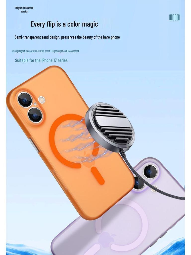 Магнитный ультратонкий матовый чехол для iPhone 17 Pro Max - Защита от падений