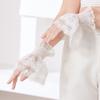 Elegant Faux Arm Sleeves Embroidery Flower Decorative Wrist Cuffs Lace Covers For Women Girl Daily And Special Occasion