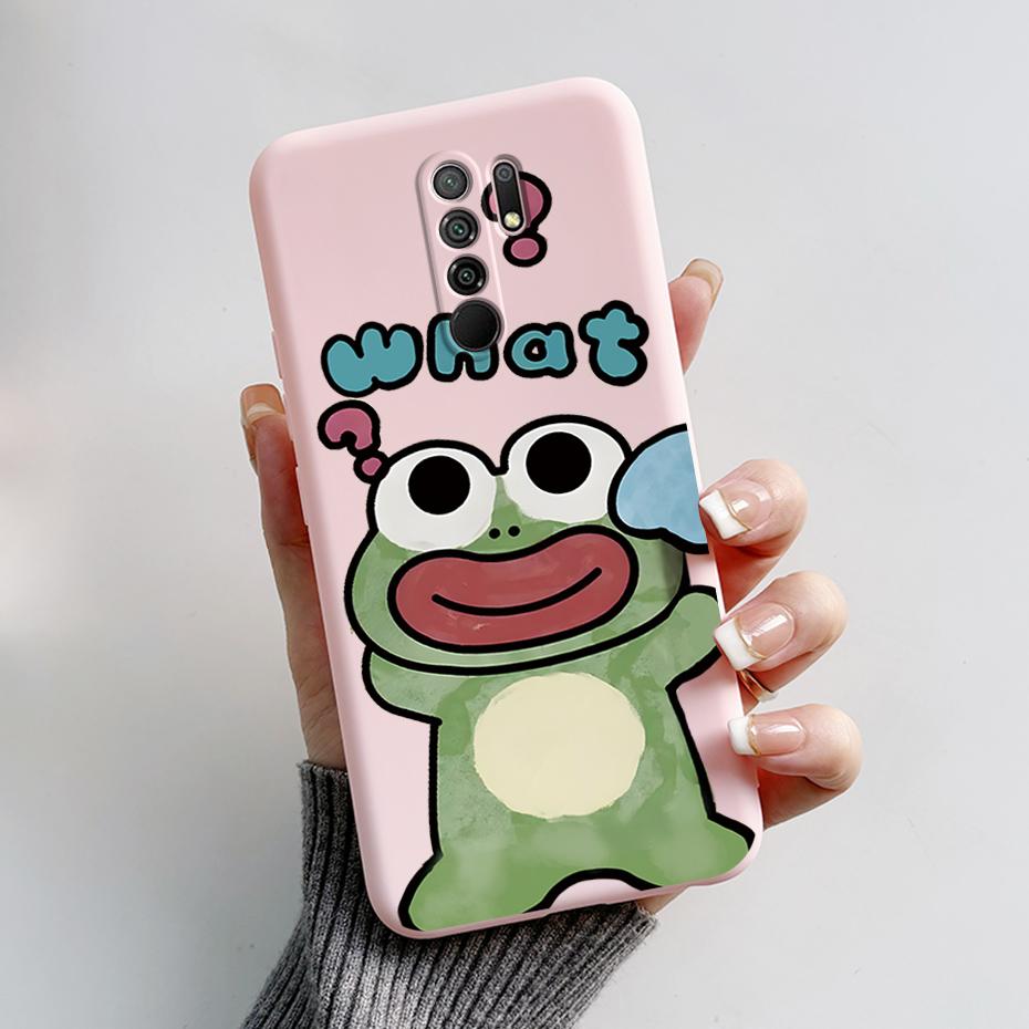 Чехол для Xiaomi Redmi 9 Чехол-крышка для Redmi 9 Prime M2004J19G M2004J19C redmi9 Милый Мультяшный Медведь Силиконовый ТПУ Мягкий Чехол для Телефона Задняя Крышка