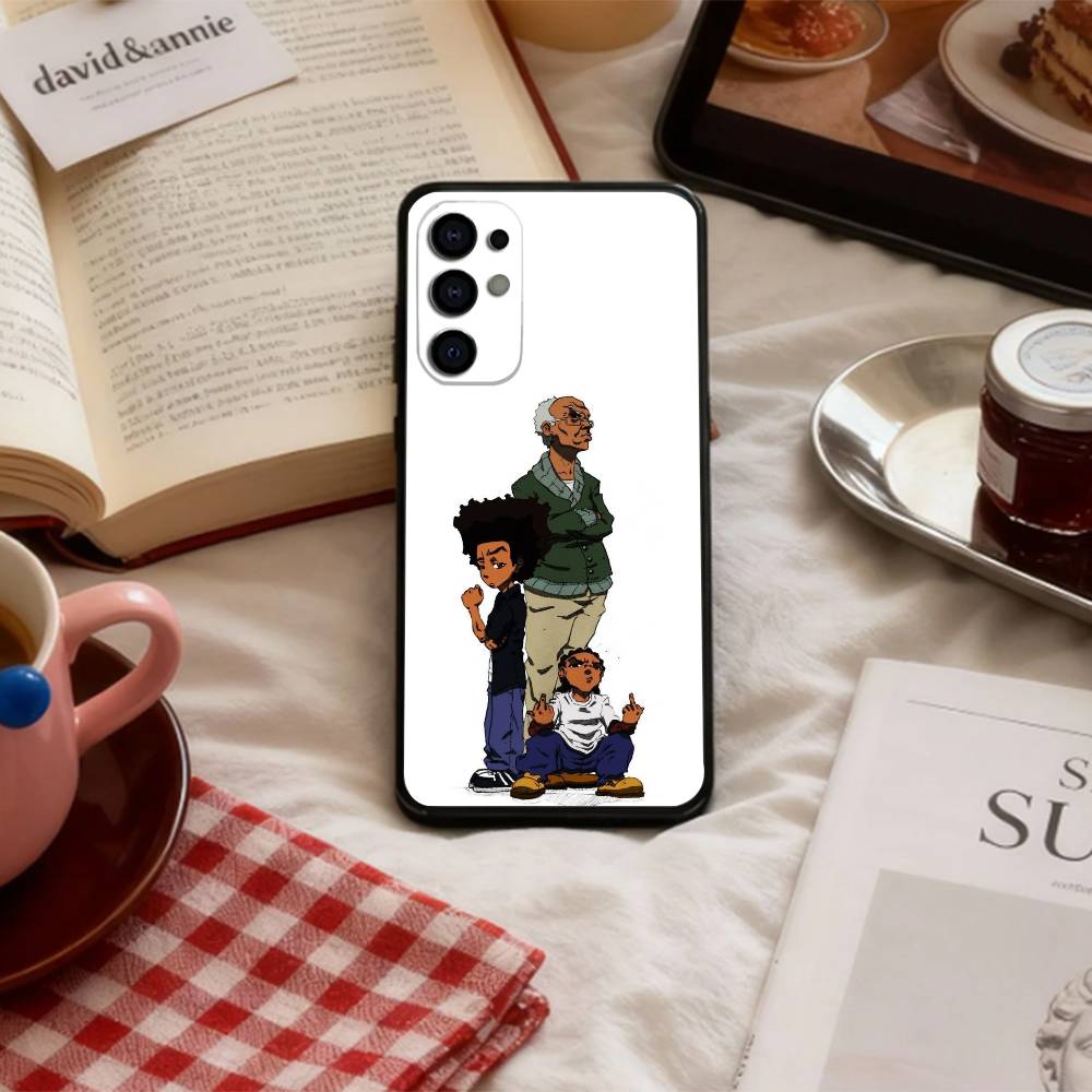 Мультяшные мальчики The B-Boondocks-es Чехол для телефона для Samsung S 25,24,23,22,30,21,10,9,Ultra,Plus,Lite,FE,4,5 G Мягкий черный чехол