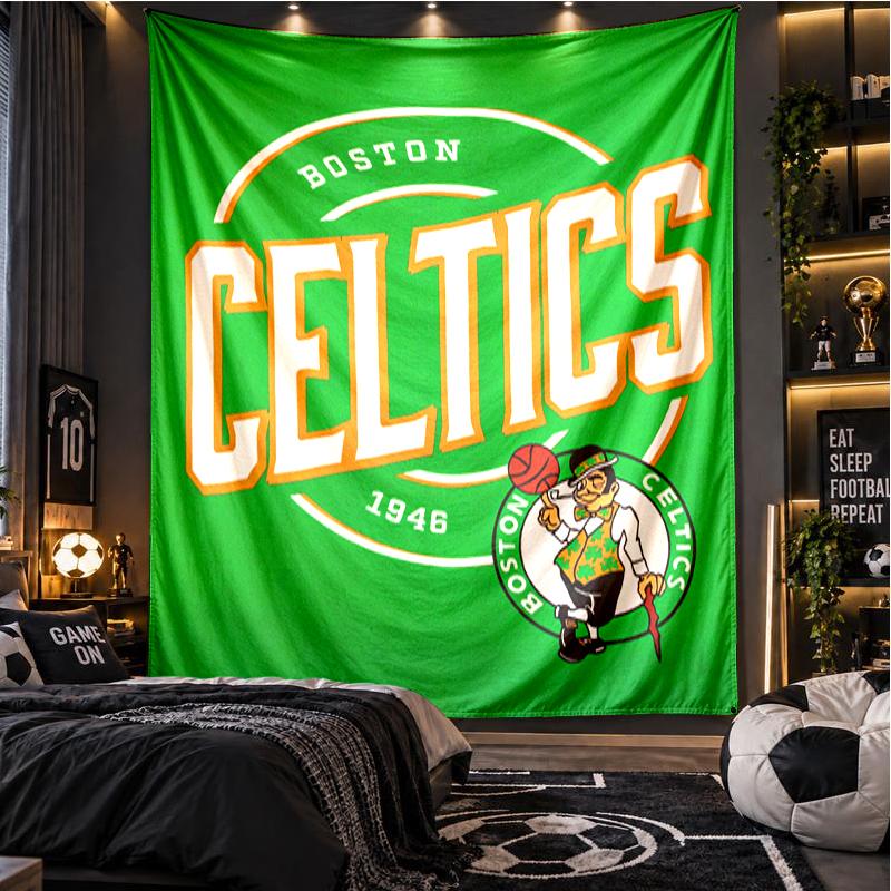 Boston Celtics Pride Printed Wall Art,Decorative Tapestry, Lightweight Wall Hanging For Bedroom Background