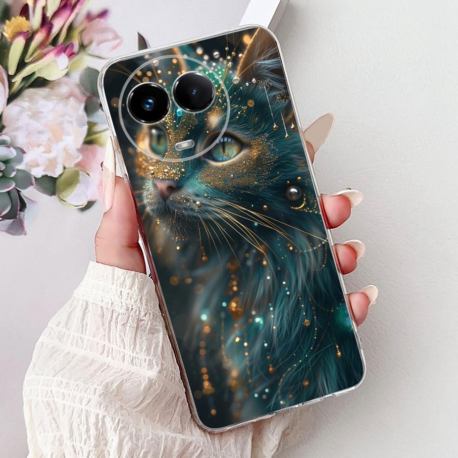 For Realme 11X Case Realme 11 5G RMX3780 Stylish Butterfly Painted Cover Soft Slim Phone Cases For Realme 11X Realme11 5G Bumper