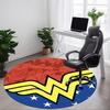 1 шт. Круглый ковер Wonder Woman для офиса, под офисные стулья, в спальню, гостиную, домашний декор, Декор для комнаты, Доступен в различных размерах