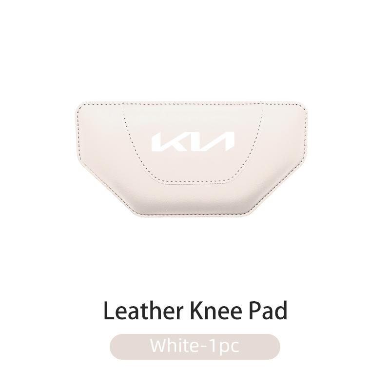 AANT1 Car Leather Leg Knee Cushions Armrest Elbow Pad Accessories For KIA Stinger Optima Cerato Venga Forte Spectra Sedona