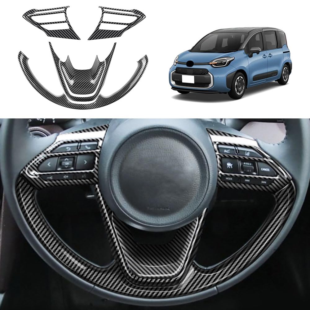 YOFAMO Рамка кнопок рулевого колеса Накладка крышки переключателя для Toyota New Sienta MXPL10G MXPL15G 10 Серия 2022 Внутренняя отделка Custom Car Защита от грязи и царапин Изготовлено из