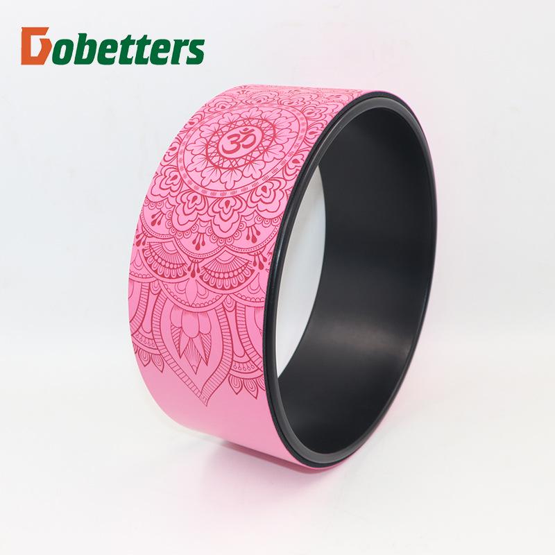 Колесо для йоги 32*14 см для тренировок, фитнеса и упражнений на пресс - подходит для беременных женщин и занятий родителей с детьми