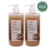 (1 + 1) Гель для душа Daily Fresh Scrub с кокосовым маслом, 800 мл / Увлажняющий, мягкий отшелушивающий уход_631373