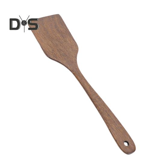 Деревянная ложка для риса с длинной ручкой, плоская лопатка для жарки, половник, кухонная утварь с закругленными краями, кухонные принадлежности