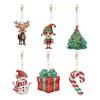 DIY алмазная картина брелок кулон рождественская елка подвесные украшения мультфильм алмазная мозаика комплект горный хрусталь кулон рождественский декор