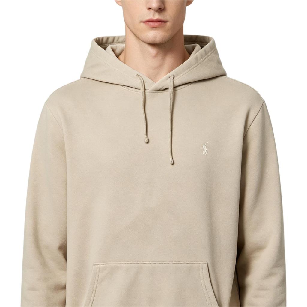 Polo Ralph Lauren Однотонная толстовка с капюшоном на шнурке и вышитым логотипом-пони Мужская толстовка 710953490-010